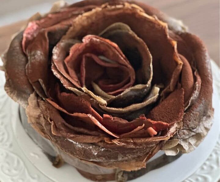 Rose Crepe Cake